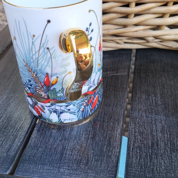 Lomonosov Imperial Bone China Porcelain Coffee Mug Idyll Kalenda 400 Ml/14.1 Fl. - Picture 5 of 11